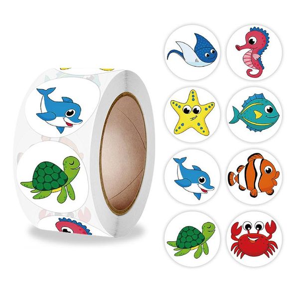 

gift wrap 500pcs lovely kids cartoon starfish stickers children reward label encouragement scrapbooking decora stationery sticker