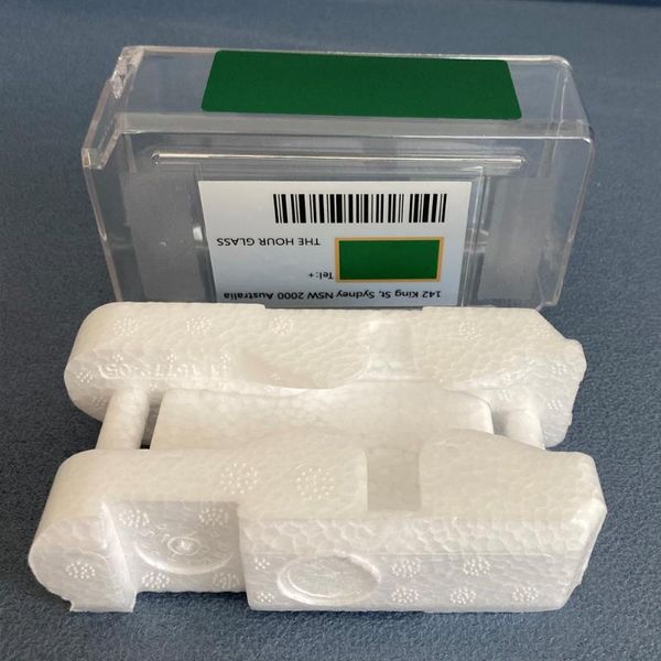 

watch boxes & cases luxury green box protect mens women watches acrylic protective plastic gmt boexes date stroage, Black;blue