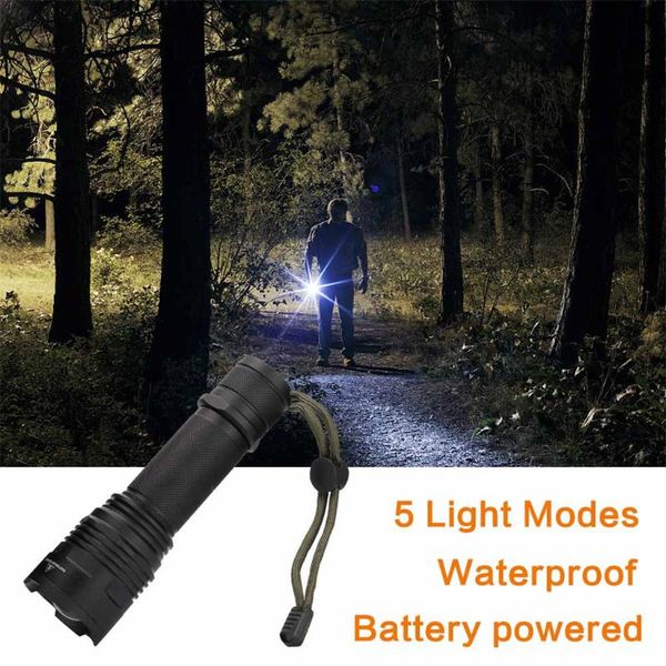 

super bright xml-t6 led aluminum alloy high power 5-modes led flash light glare lamps outdoor 26650 or 18650