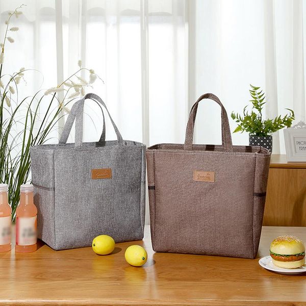 

storage bags large-capacity insulation bag outdoor picnic mommy aluminum foil insulated lunch boxes meal package for student adult