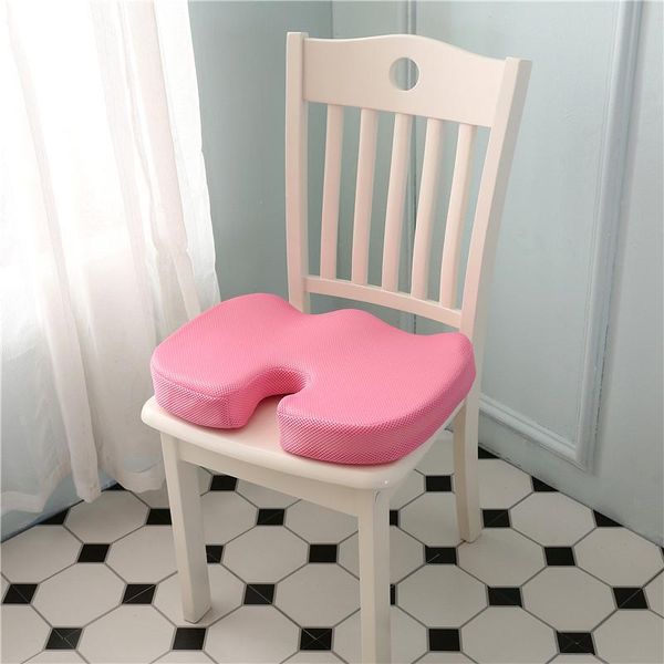 

pillow u-shaped neck memory cotton mesh mat office living room sofa buttock seat cushion car breathable cushions removable