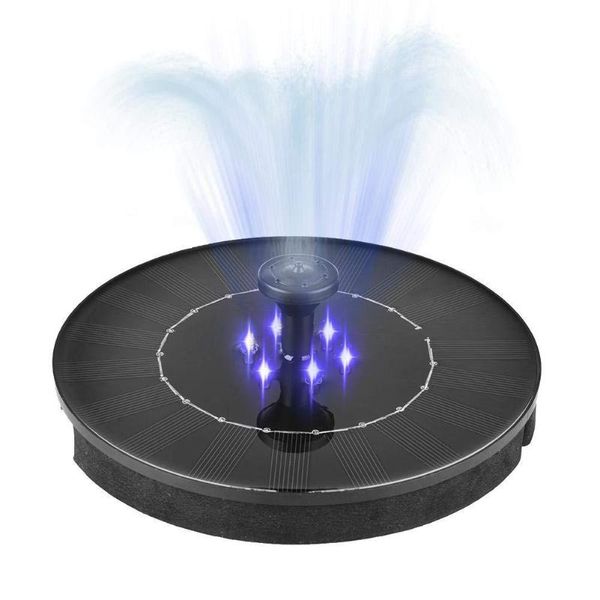 

6leds round shape solar fountain for decoration 9v 2w