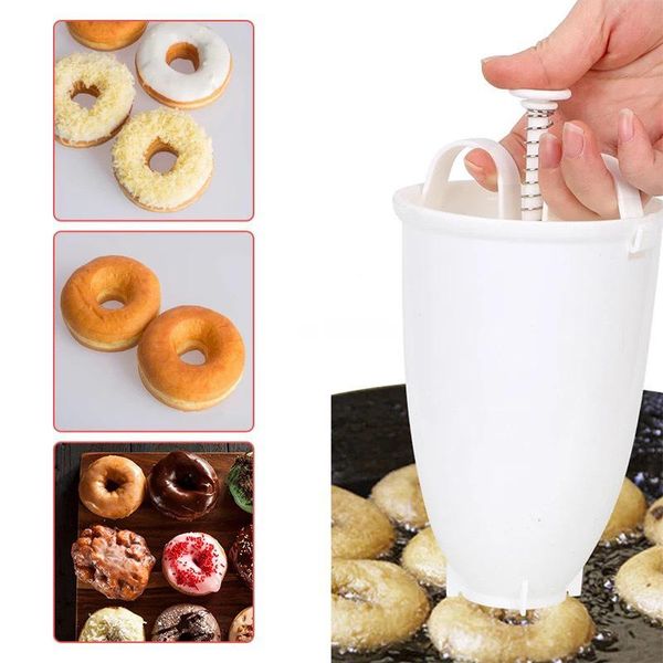 

baking moulds donut mould easy fast portable maker manual waffle dispenser doughnut machine artifact plastic kitchen tools