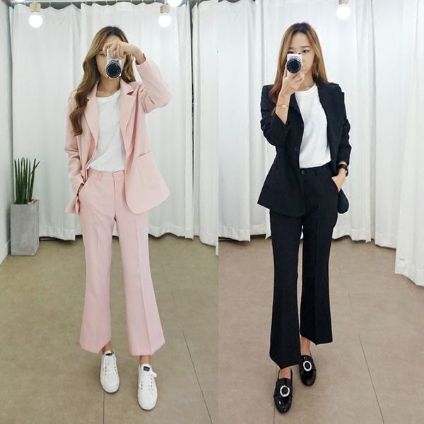 

female 2021 spring and the summer new korean fashion nine short pants wild professional jacket lfh2, White;black