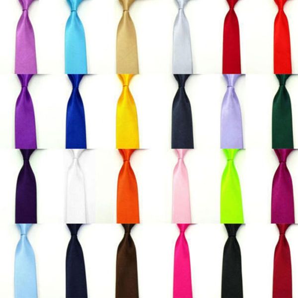 

neck ties brand men kids parent-child blue purple red mens tie solid adjustable for wedding suit business party