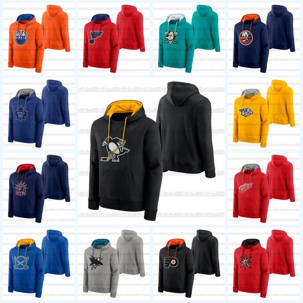 

2021 reverse retro hoodie oilers vegas golden knights penguins leafs buffalo sabres chicago blackhawks florida panthers colorado avalanche, Black;red