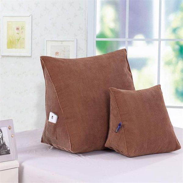 

cushion/decorative pillow back rest cushions for watching tv triangular bed pillows lumbar support cushion with insert