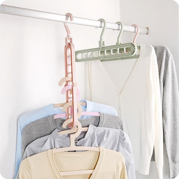 

hangers & racks multifunction drying hanger pp plastic multi-port for household clothes rack multi purpose support 360Â° rotatable