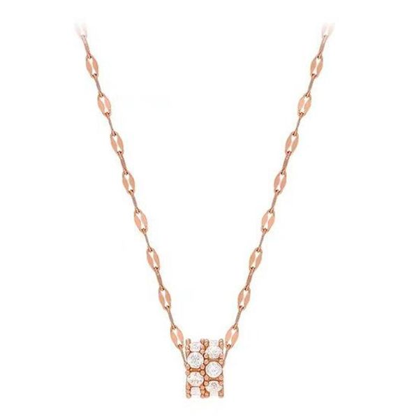 

pendant necklaces fashion rose gold female choker necklace wedding lady crystal luxury charming women's jewelry, Silver