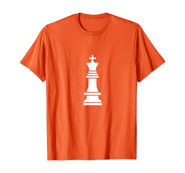 

king chess piece t-shirt, White;black