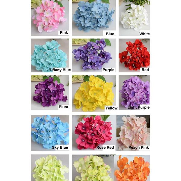 

5.9" silk hydrangea flowers heads diy artificial flower ball wreath garland wall made diy accessory for home wedding jlllsw xmhyard
