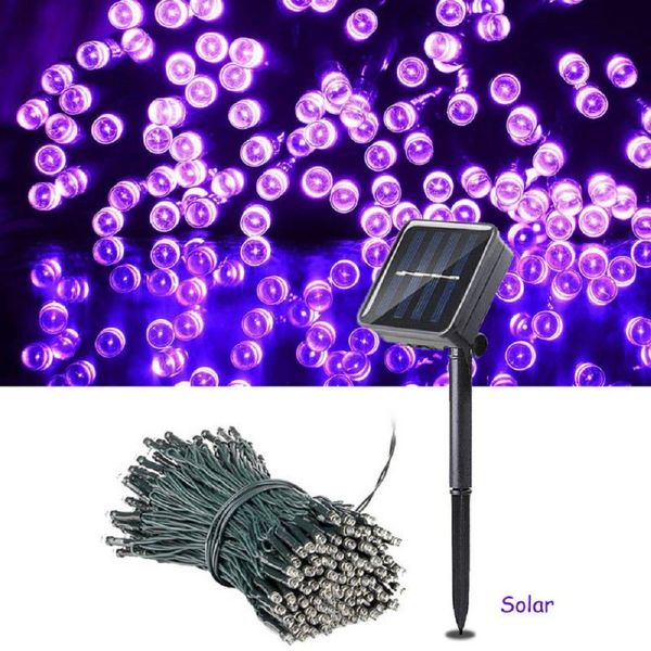 

strings 22m 200 led fariy solar string outdoor waterproof powered night lamp festoon light dcoration for holiday christmas garden