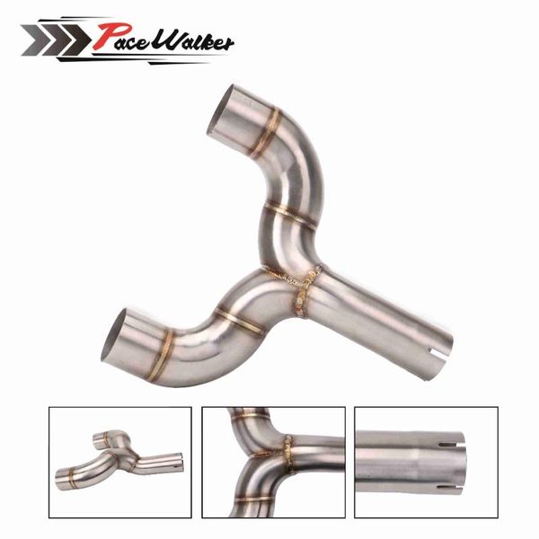 

motorcycle exhaust system 51mm motorbike central pipe linking for benelli 600