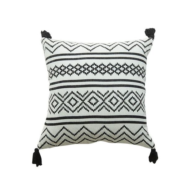 

delivery nordic morocco chenille geometric jacquard fringe pillow cover sofa pillow cover specification 45 * 45 30 * 50
