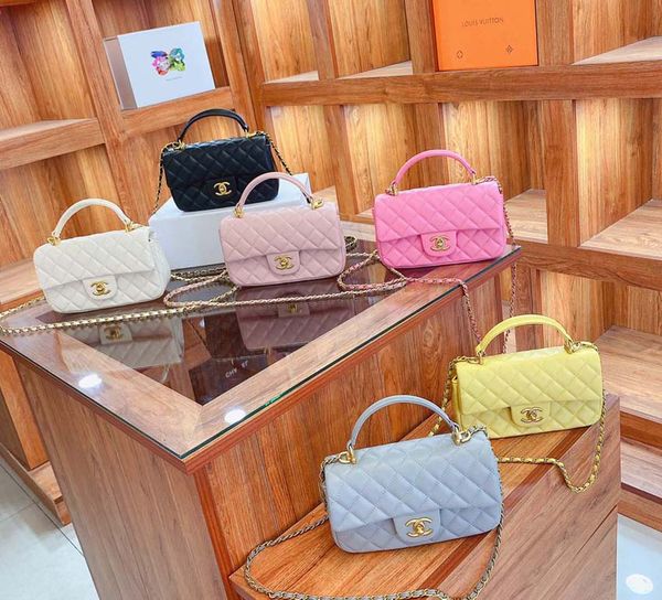 

fashion designer bags women handbag crossbody messenger shoulder chain bag good quality leather purses ladies high capacity v-shape rhombic