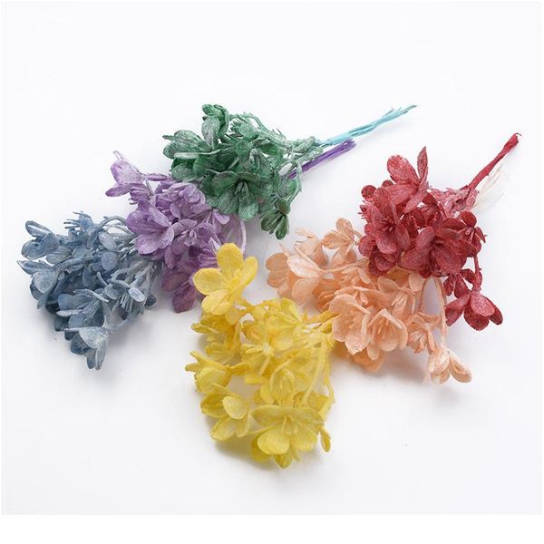 

6pcs eucalyptus leaves wedding decorative flower wreath silk leaf vases for home decor artificial plants wholesale diy g jllidf