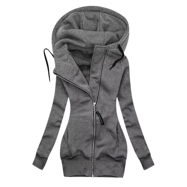 

women's trench coats fashion leisure sports hooded collar overcoats casual long sleeve zipper windbreaker jackets female 2021 autumn, Tan;black