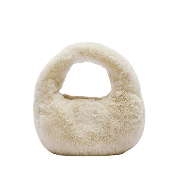 

women's bags autumn/winter versatile faux fur solid color plush handbag