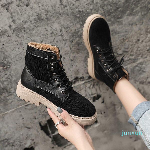 

wholesale-boots elegant round toe shoes woman cross tied high heels ankle for women wedding party, Black