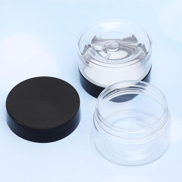 

storage bottles & jars 12pcs 120ml capacity cosmetic mask cream bottle food transparent bottle(black cap)
