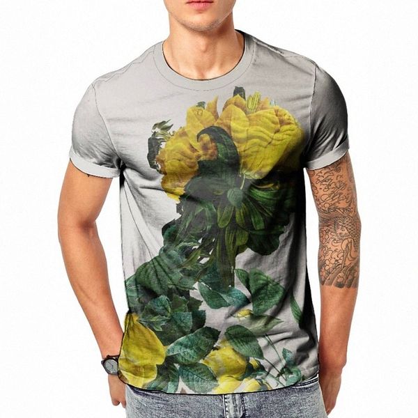 

men's tee t shirt 3d print graphic round neck casual daily 3d print short sleeve fashion designer cool comfortable gray i87r#, White;black