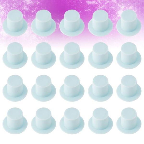 

150pcs clown hat ornaments mini hats diy supplies mini hat caps craft accessories for kids party (small size black)