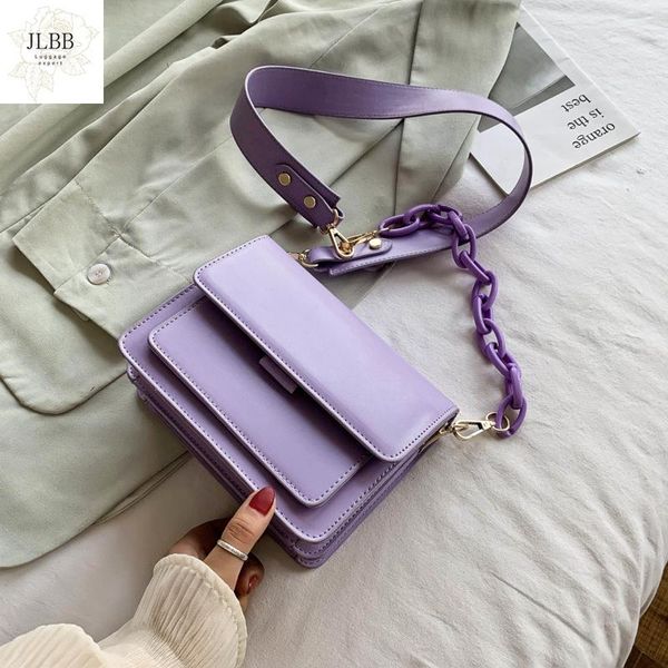 

shoulder bags chain design mini pu leather flap for women 2021 winter lady handbag female fashion cross body bag