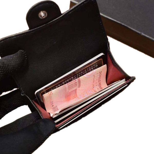 

classic sheepskin lingge women's wallets luxury designer brand multi-card female coin purses famous design ladies short clutch bag stor, Red;black
