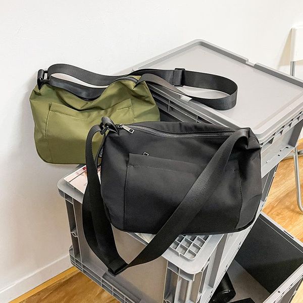 

cross body original design japanese casual messenger bag ins style fashion brand pure color student shoulder satchel