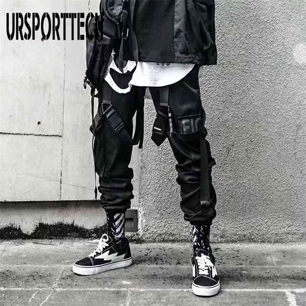 Streetwear Cargo Pants Uomo Multi tasche Harem Hip Hop Casual maschile Track Joggers Pantaloni Fashion Harajuku 210715