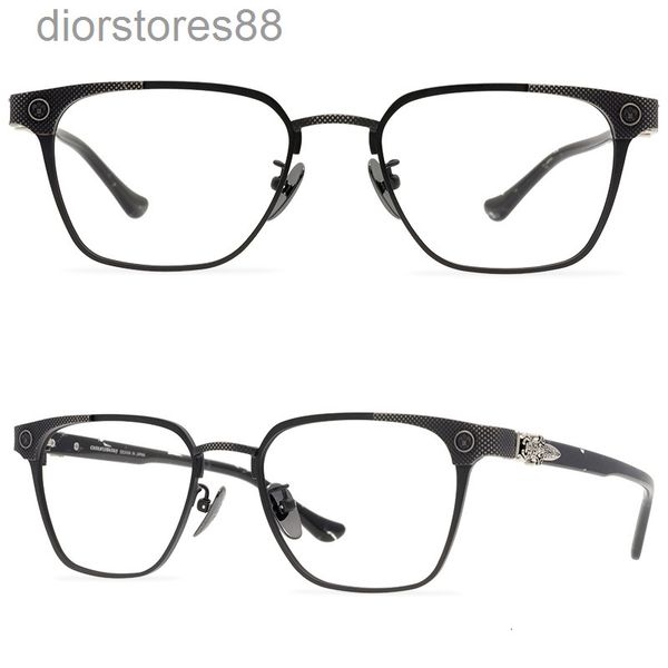 

sunglasses pure titanium optical glasses frame for men and women square can be equipped with lenses, White;black