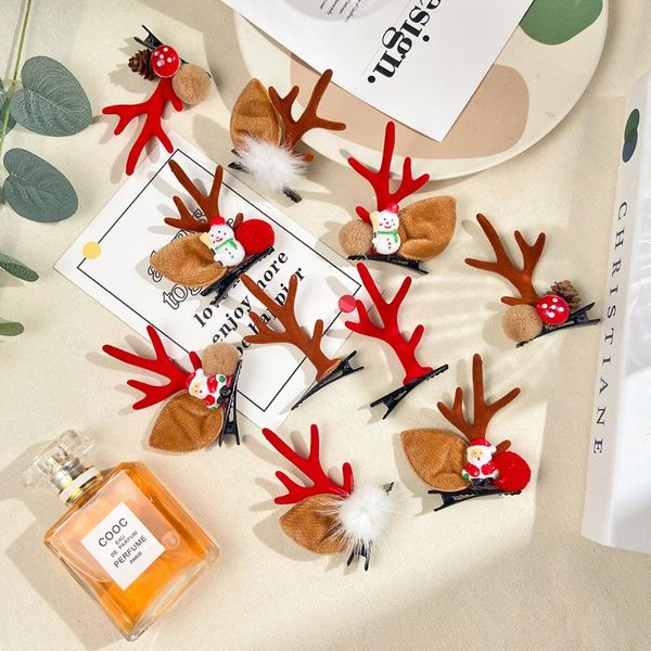 

hair accessories lovely christmas clip cartoon deer headband, Slivery;white