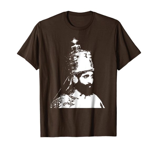 

the king stands haile selassie crown, White;black