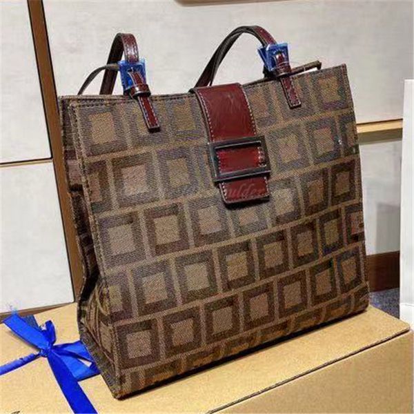 Diseñador de las mujeres Mano Hombro Bandolera Bolso Geométrico Letras dobles Patrón Satchel Bolsos Interior Bolsillo con cremallera Totes Lady Luxury Monedero Monedero Bolsos