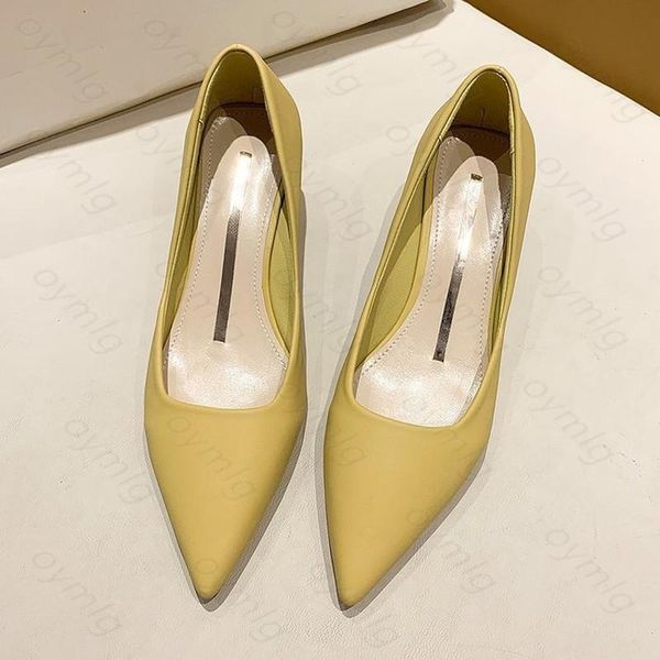 

dress shoes 2021 pu leather elegant women high heels pumps fashion spring autumn kitten woman slip on shallow ladies, Black