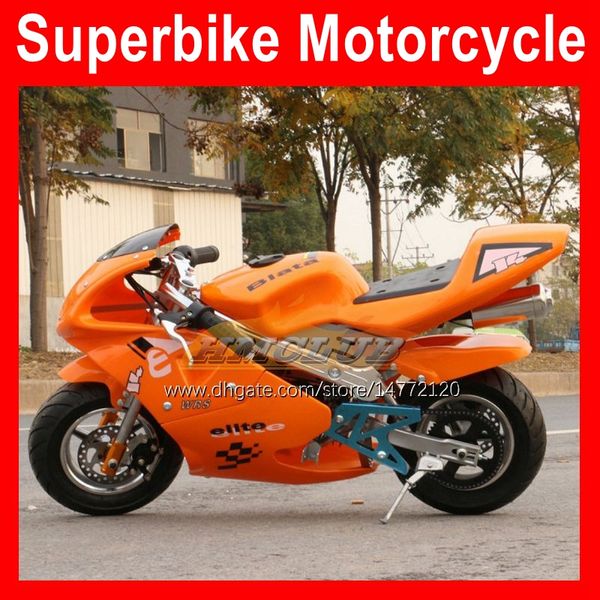 49cc Mini Scooter Moto Bike Easy Start Super Motobike маленькие дети для взрослых мотоцикл Развлечения Net AutoCycle Real Sports Motor Автомобильная партия бензиновый мотоцикл