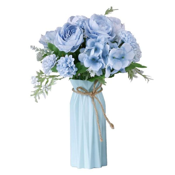 

decorative flowers & wreaths 6 fork/bunch silk fake artificial peony small bouquet flores home party spring wedding decoration mariage flowe