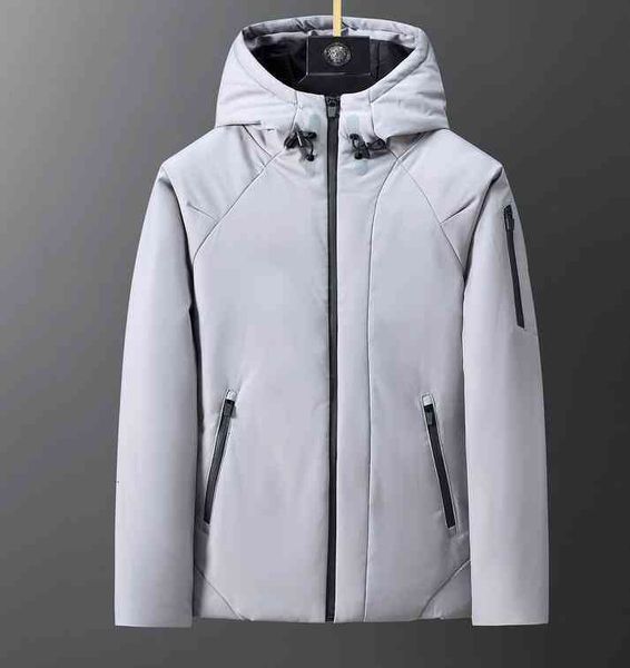 

men's down & parkas fashionable hooded jacket pure color outdoor sports thicken warm coat --6524 g3wv, Black