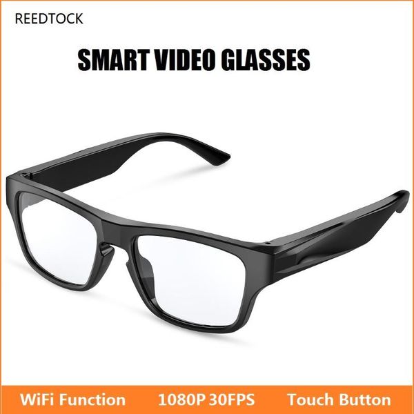 

mini cameras wifi glasses camera 1080p touch button video for driving record cycling eyewear camcorder outdoor smart