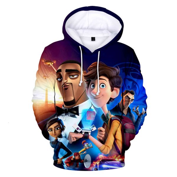 

women's hoodies & sweatshirts casual man/woman 3d print spies in disguise sweatshirt with hoodie anime personality of cartoon creative, Black