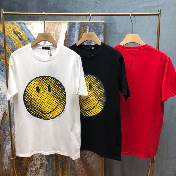 

loose version ins style short sleeve round neck print retro fashion casual hip-hop street t-shirt women's men's t-shirt tu98