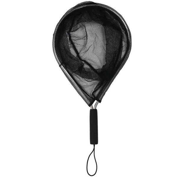 

aluminium landing nets fishing fish saver nylon knotless mesh trout hand net
