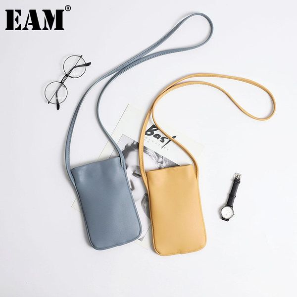 

[eam] women spring new mini phone bag pu leather flap personality all-match crossbody shoulder bag fashion tide 2021 18a1866