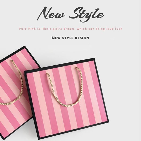 

gift wrap pink bag