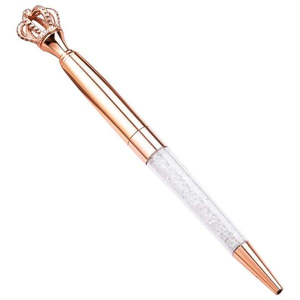 

shining fashion crown ballpoint pen 0.7mm creative cute ballpen writing tools r66c, Blue;orange