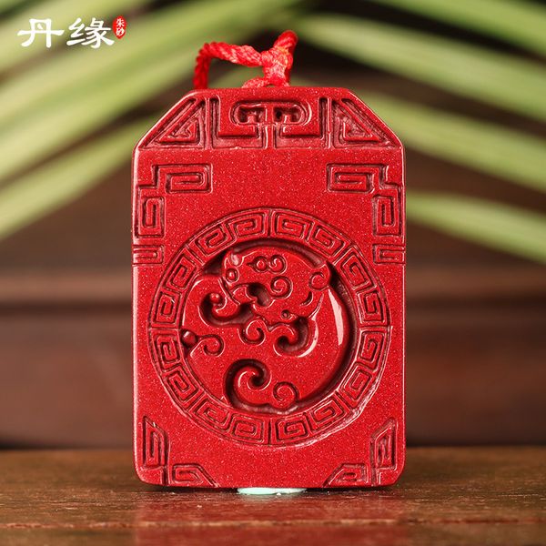 

souvenirs guizhou wanshan danyuan cinnabar gulong pendant men's and women's purple gold sand