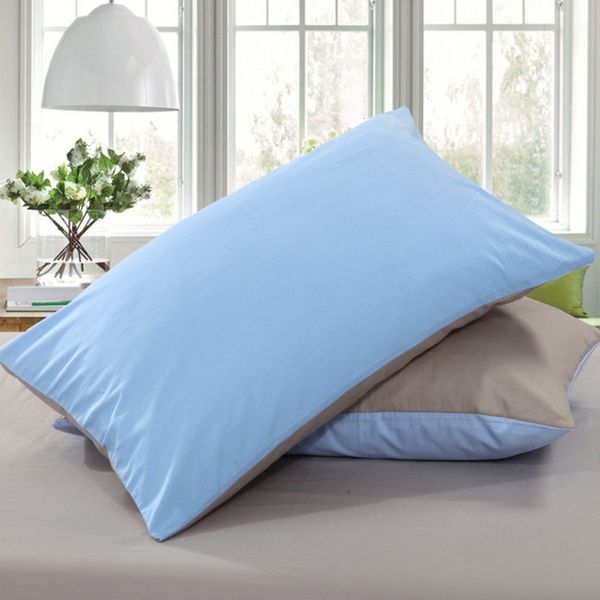 

pure cotton pillow case a plain color double block pure home textile single