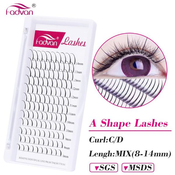

false eyelashes fadvan spikes eyelash extension professional makeup cluster natural fluffy ellipse faux mink a shape lashes