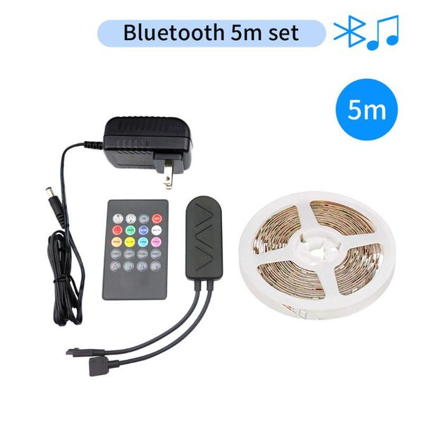 

dc12v led strip rgb 30leds/m 5m with bluetooth controller and 1.5a power supply led strip set