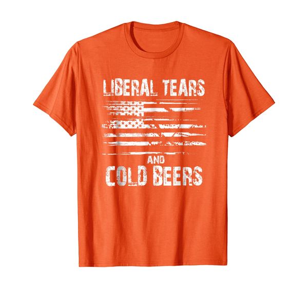 

liberal tears and cold beers - funny political t shirt, White;black